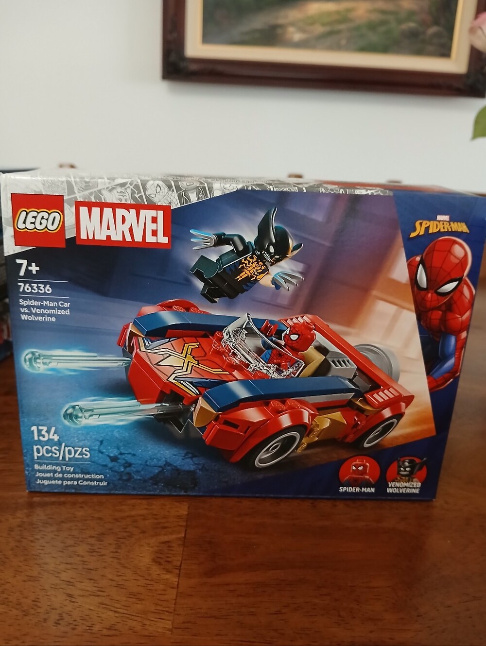 LEGO Marvel Spider-Man Car Vs. Venomized Wolverine NWT Ages 7+ 134 Pcs